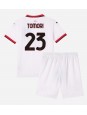 AC Milan Fikayo Tomori #23 Auswärts Trikotsatz für Kinder 2024-25 Kurzarm (+ Kurze Hosen)